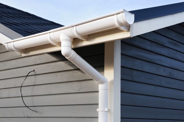 PVC Rain Gutter Installation in Newton